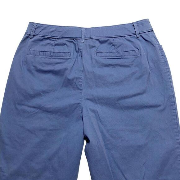 Croft & Barrow Classic fit Straight leg women's size 6 Blue twill capri pants - Picture 4 of 5